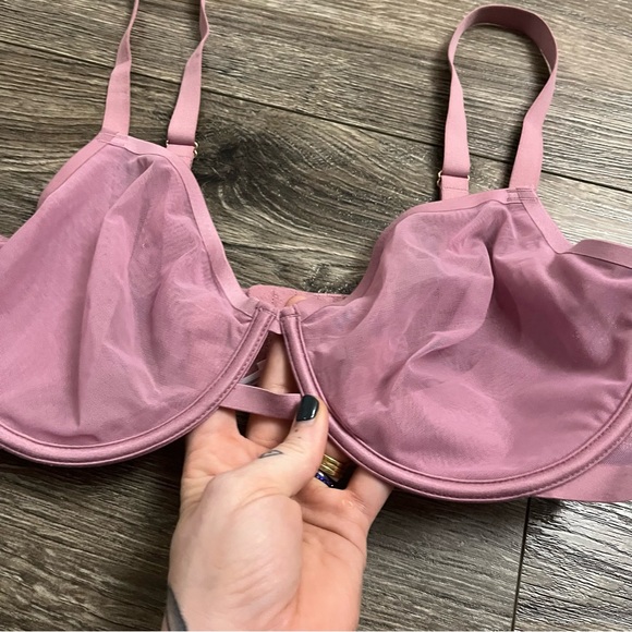 NWT Auden Smooth Unlined Comfort Wire Demi Bra (Mauve) Size 36DD - Picture 5 of 6